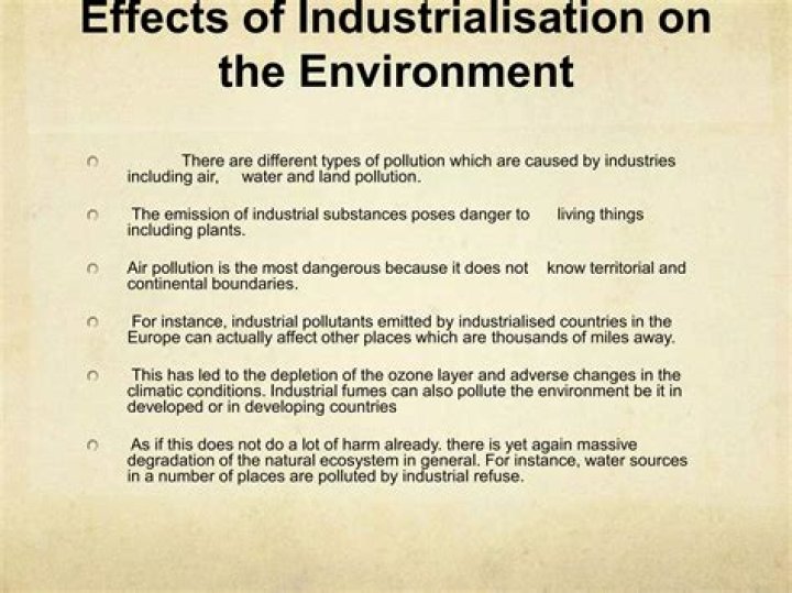 What are 4 negative effects of Industrialization?
