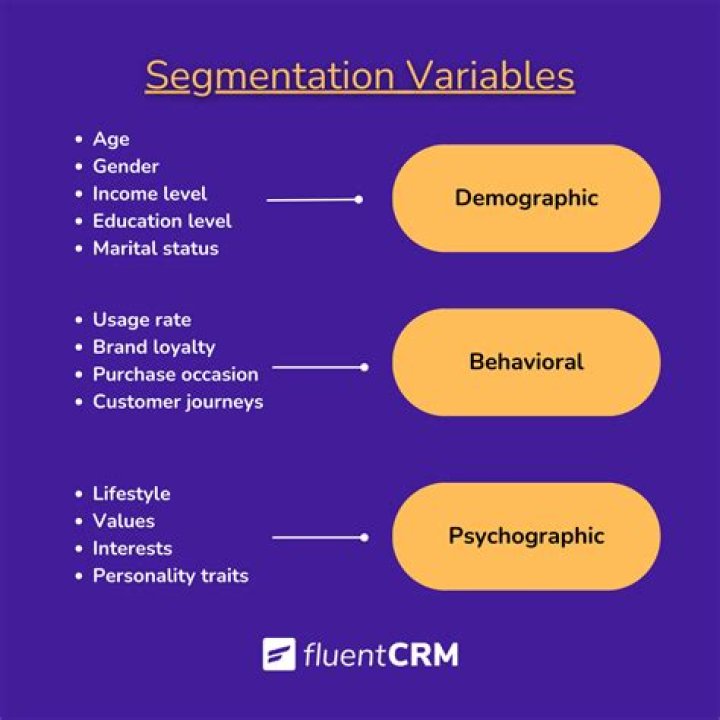 What are demographic variables in segmentation?