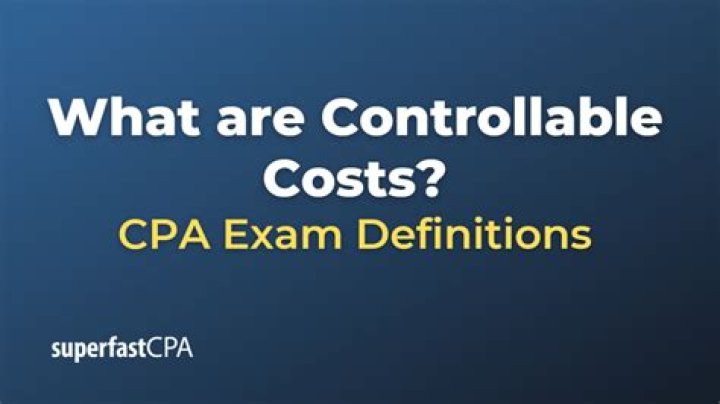 What are examples of controllable costs?