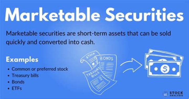 What are examples of short term marketable securities?