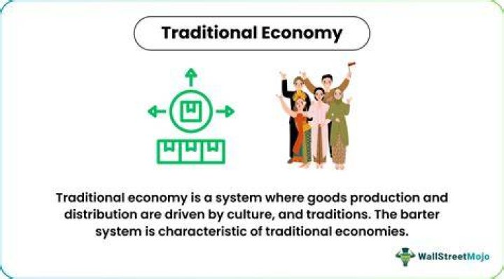 What are features of a traditional economy?