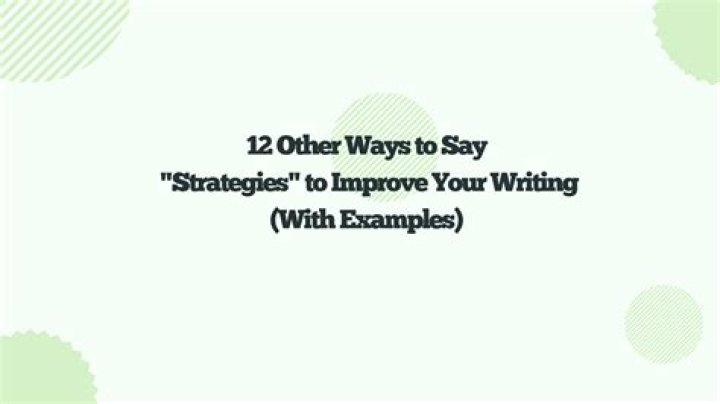 What are other ways to write?
