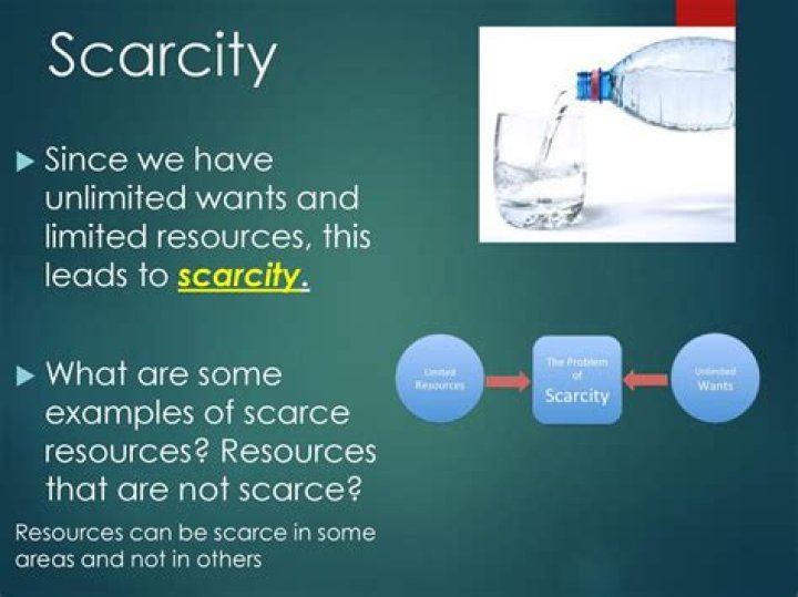 What are some examples of scarce resources?