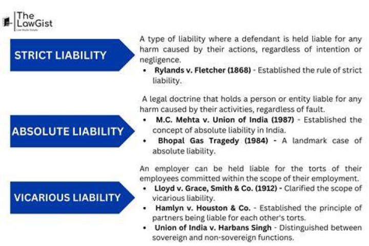 What are some examples of strict liability?