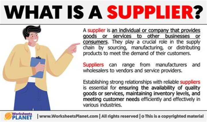 What are suppliers interested in a business?