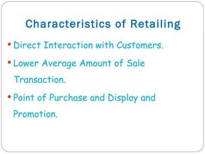 What are the 3 special characteristics of retailing?