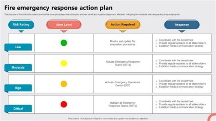 What are the 3 steps in the emergency action plan?