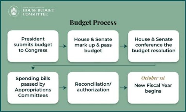 What are the 3 steps of the federal budget process?