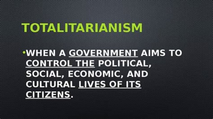 What are the 4 characteristics of totalitarianism?