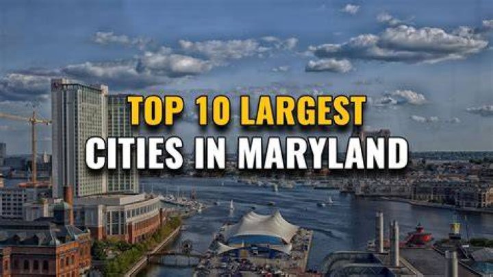 What are the 5 largest cities in Maryland?