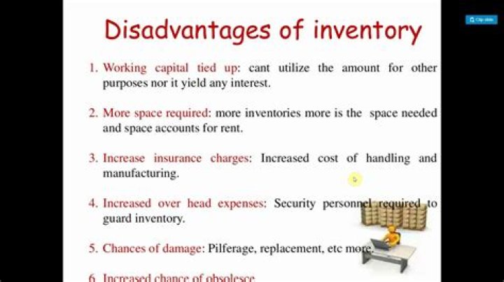 What are the advantages and disadvantages of holding inventory?