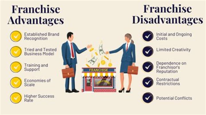 What are the advantages and disadvantages of selling a franchise?