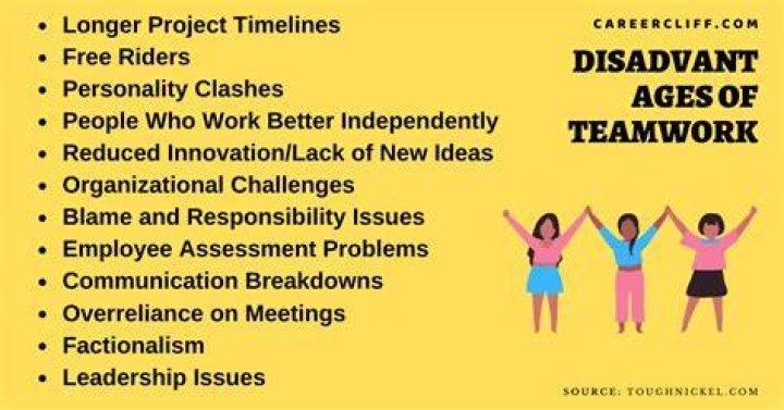 What are the disadvantages of teamwork?