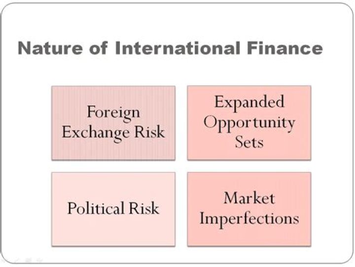 What are the features of international finance?