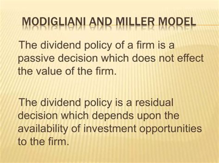 What are the four main assumptions of the Modigliani-Miller model?