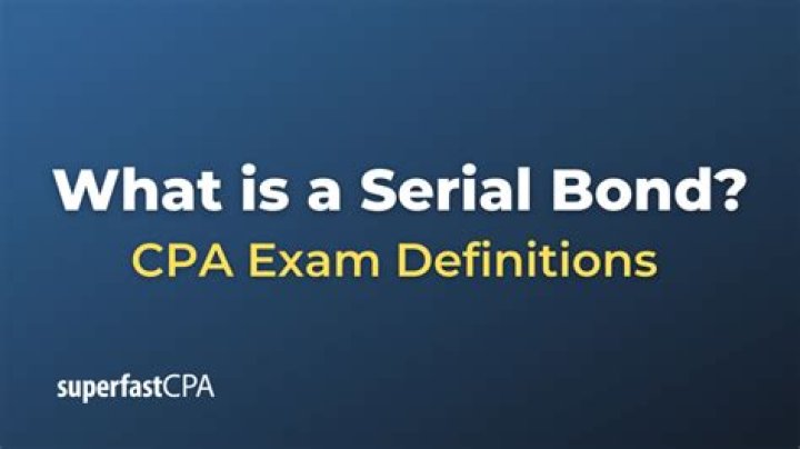 What are the four types of serial bonds?