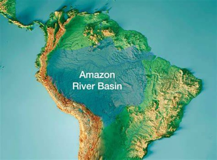 What are the landforms of the Amazon rainforest?