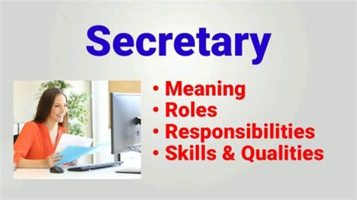 What are the main duties of a secretary?