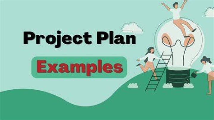 What are the main parts of a project plan?