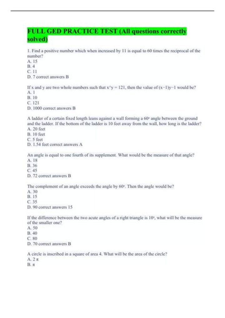 What are the questions on the accounting test?