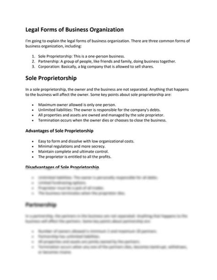 What are the three legal forms of business ownership?