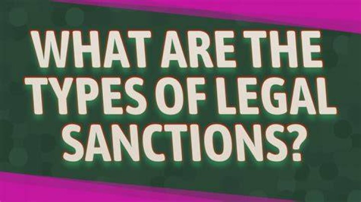 What are the types of legal sanctions?
