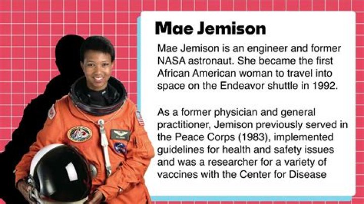 What are three facts about Mae Jemison?
