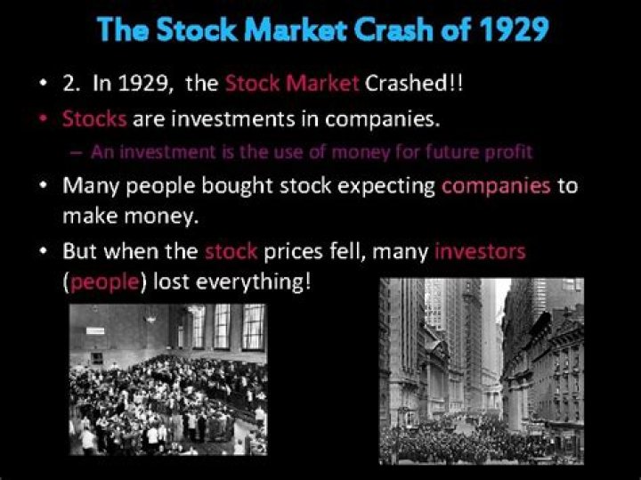 What caused the stock market crash in 1929?