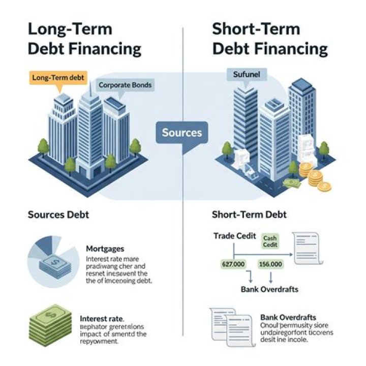 What causes an increase in long-term debt?
