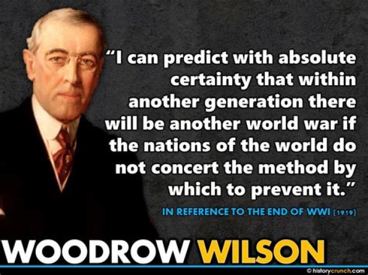 What did Woodrow Wilson oppose and say?