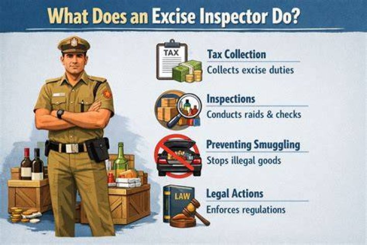 What do excise officers do?
