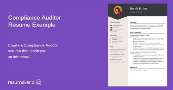 What does a compliance auditor do?