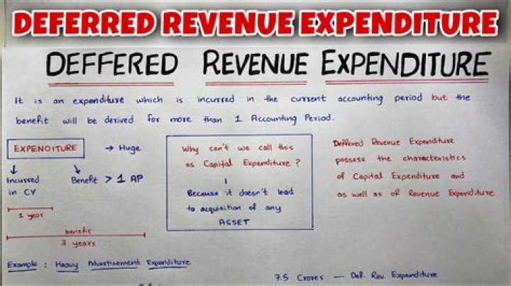 What does a revenue expenditure do?