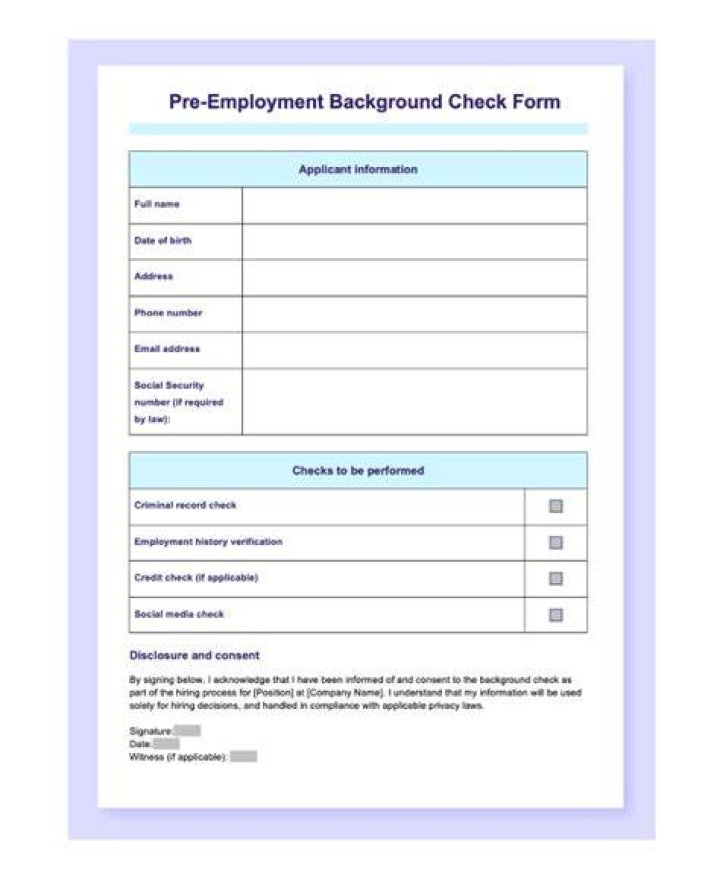 What does background screening involve?
