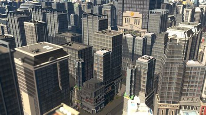 What does central business district contain?