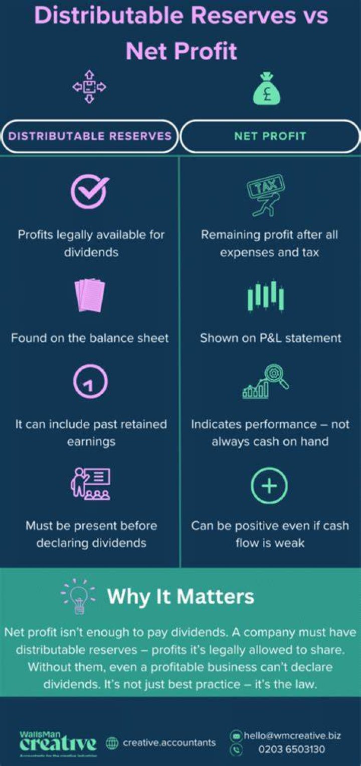 What does distributable reserves mean?