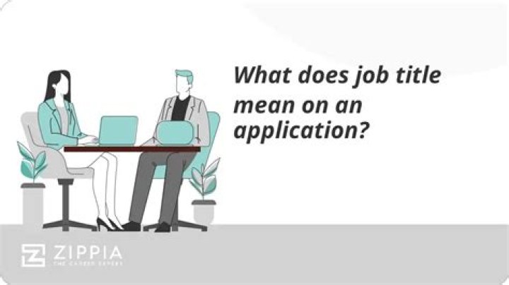 What does title on an application mean?
