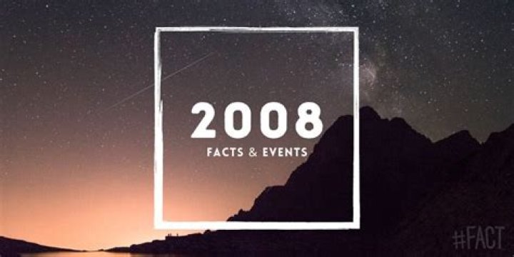 What important world events happened in 2008?