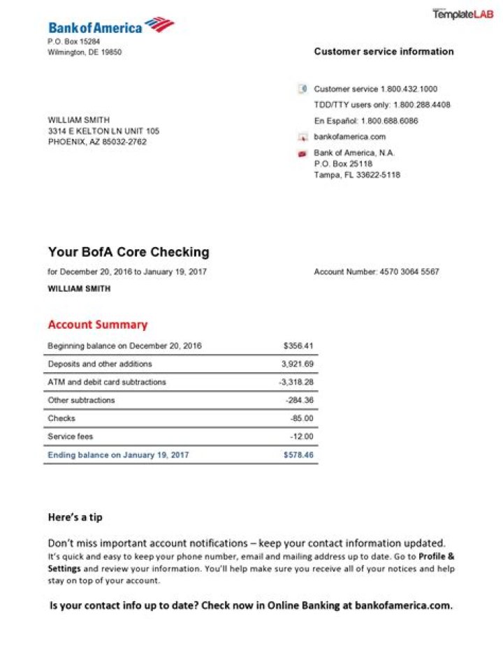 What industry does Bank of America operate in?