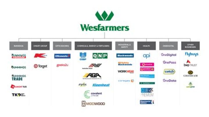 What industry does Wesfarmers belong to?