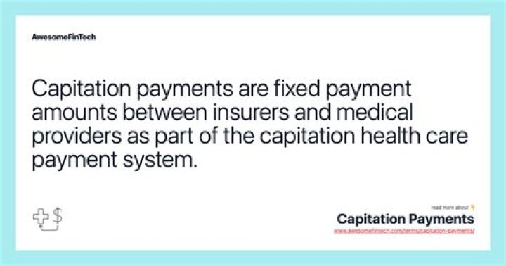 What is a capitated payment amount called?
