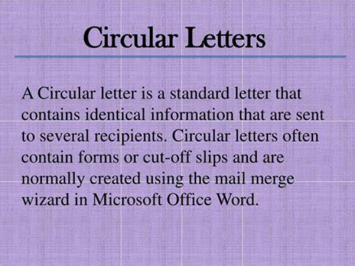 What is a circular letter in Edpm?