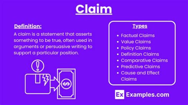 What is a claim in legal terms?