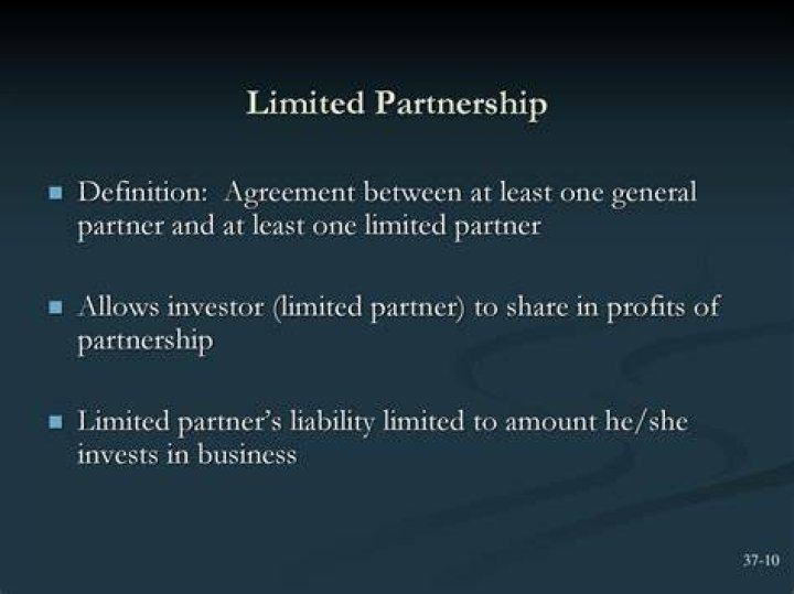 What is a limited partner permitted in a limited partnership?