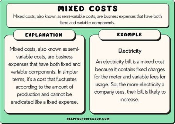 What is a mixed cost give an example of a mixed cost?