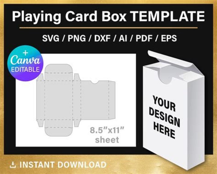 What is a playing card box called?