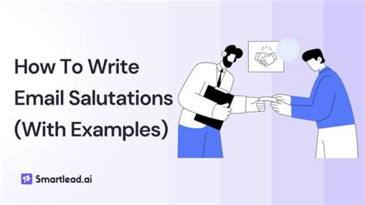 What is a professional email salutation?
