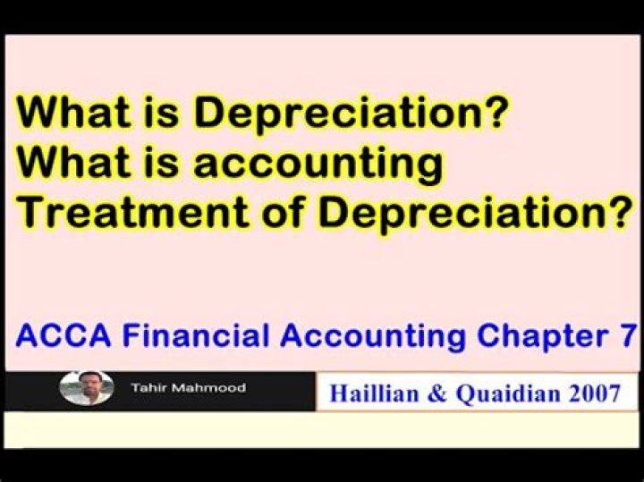 What is accounting treatment of depreciation?