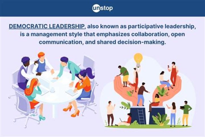What is an example of democratic leadership?