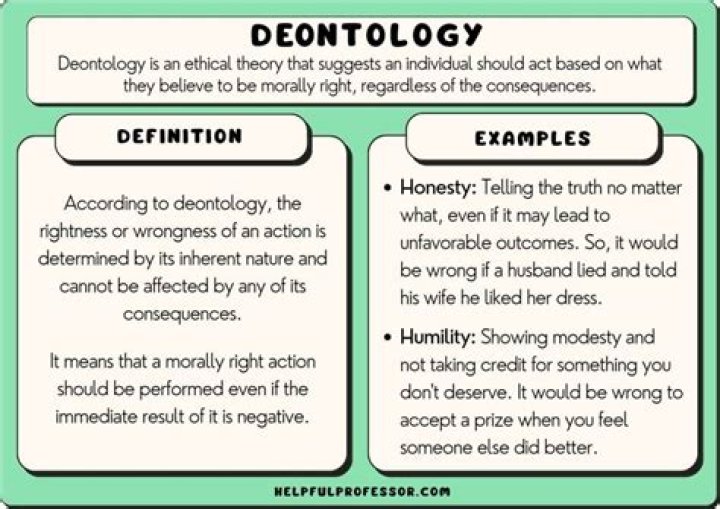 What is an example of deontological?